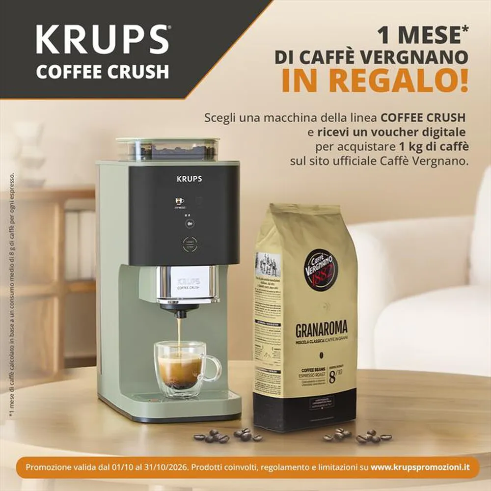 KRUPS - Macchina da caffè automatica SA401LE0-verde