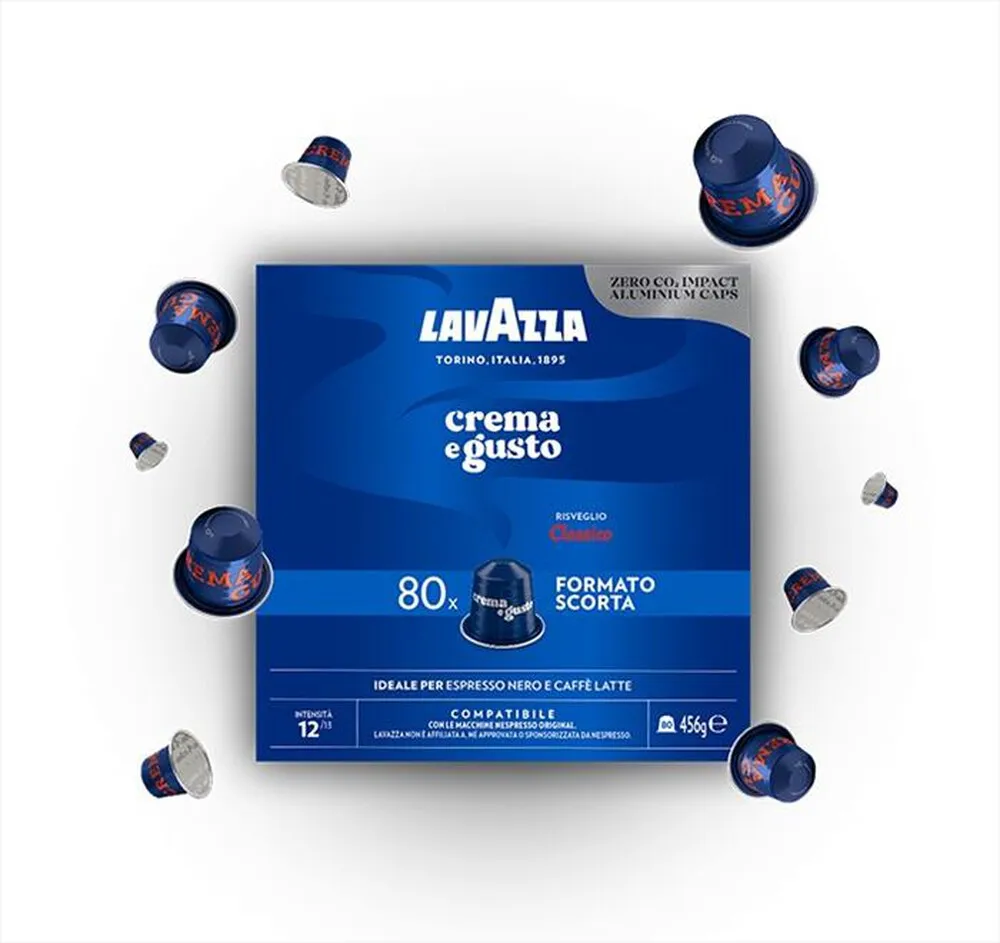 LAVAZZA - CREMA E GUSTO - Nespresso 80 Caps-Blu