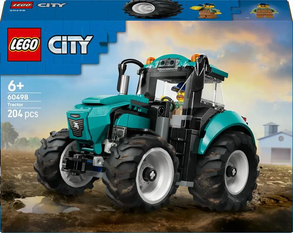 LEGO - CITY Trattore - 60498-Multicolore