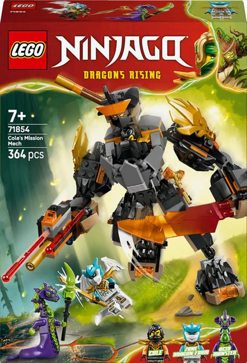 LEGO - NINJAGO Mech missione di Cole e drago Zane - 71854