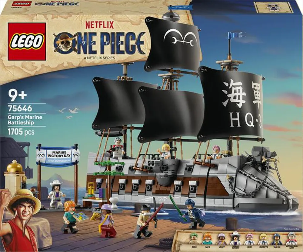 LEGO - ONE PIECE La nave da guerra di Garp - 75646-Multicolore