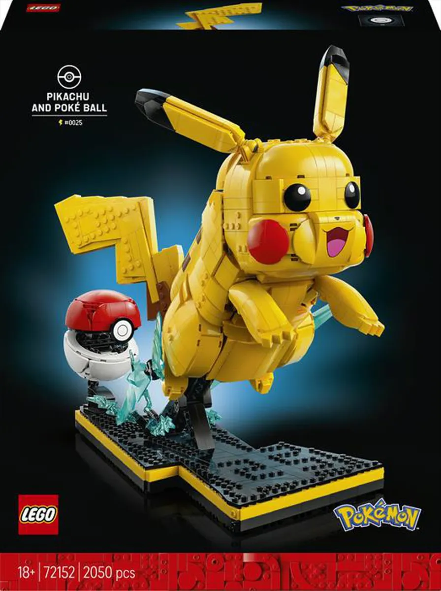 LEGO - POKEMON PIKACHU E POKE' BALL - 72152-Multicolore