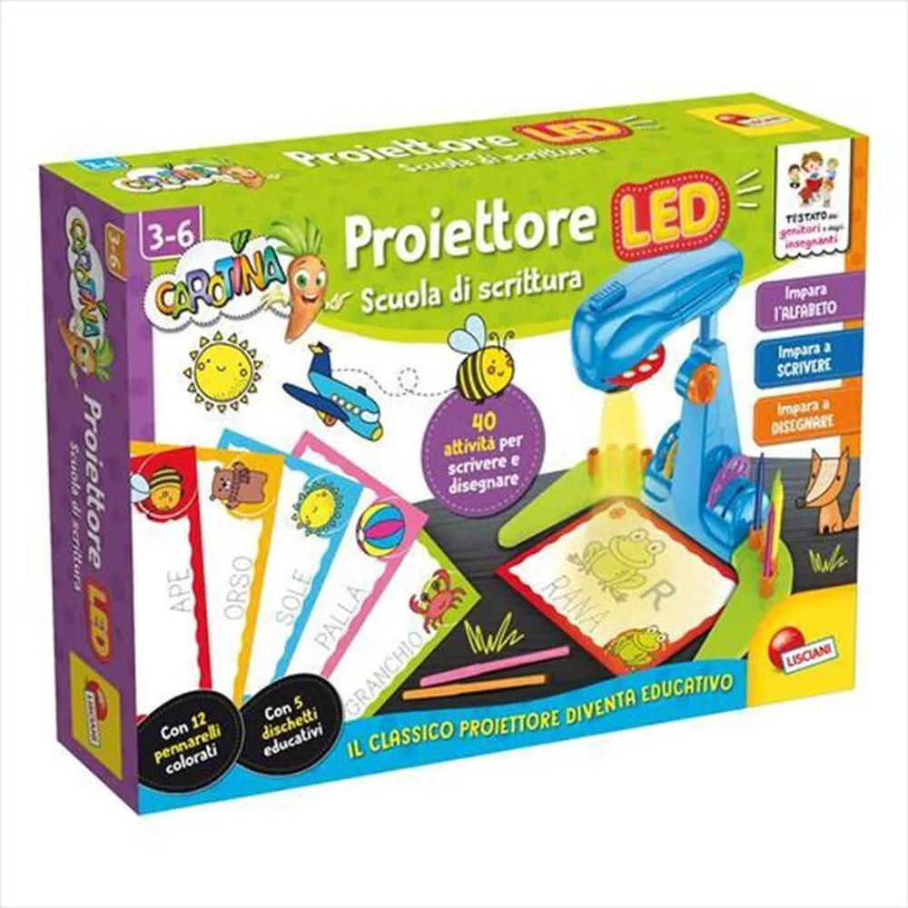 LISCIANI GIOCHI - Carotina Proiettore Scuola 102426-Multicolore