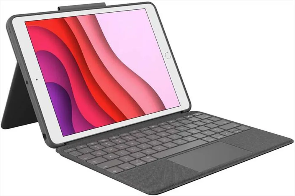 LOGITECH - Combo Touch iPad 7a gen-Grigio