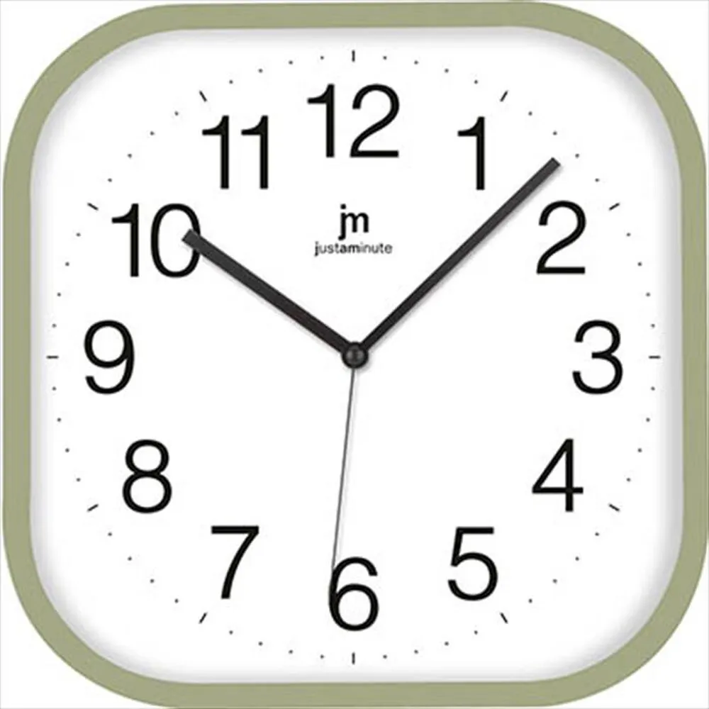 LOWELL - Orologio da parete ABS 00893V-VERDE