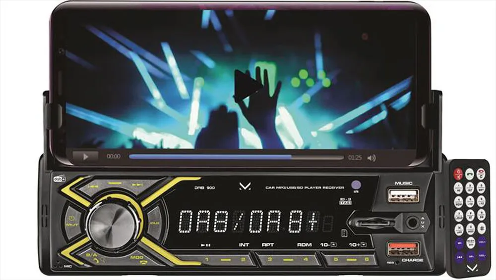 MAJESTIC - AUTORADIO DAB+/RDS FM DAB 900-Nero