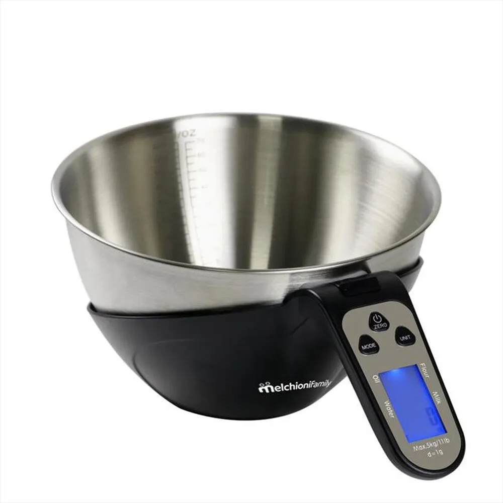 MELCHIONI FAMILY - Bilancia da cucina EQUILIBRA-Grigio / Nero