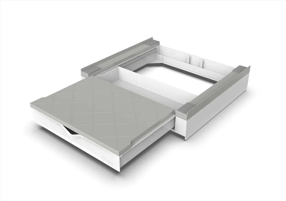 MELICONI - Kit sovrapposizione lavatrice TORRE DUO-Tecnopolimero bianco e grigio