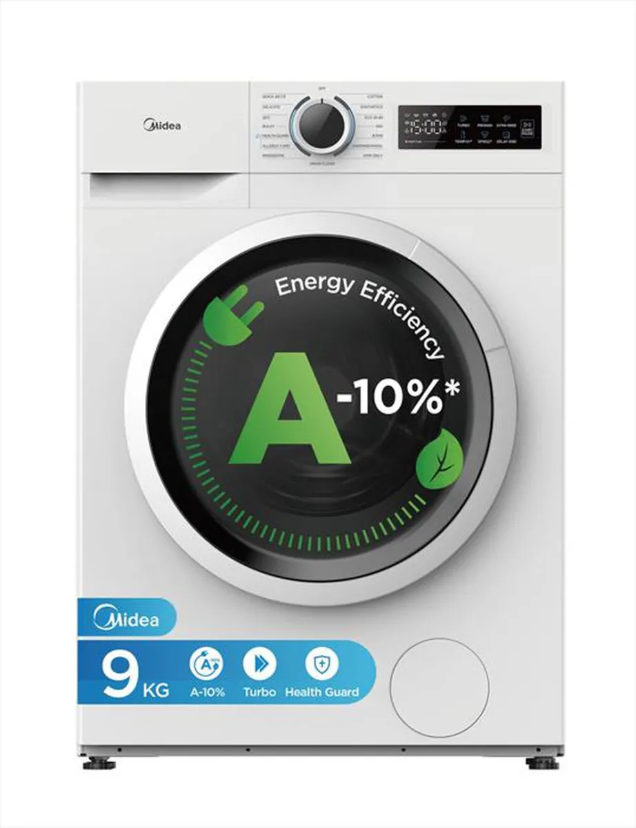 MIDEA - Lavatrice MF110W90BA10/W-IT 9 Kg Classe A-Bianco