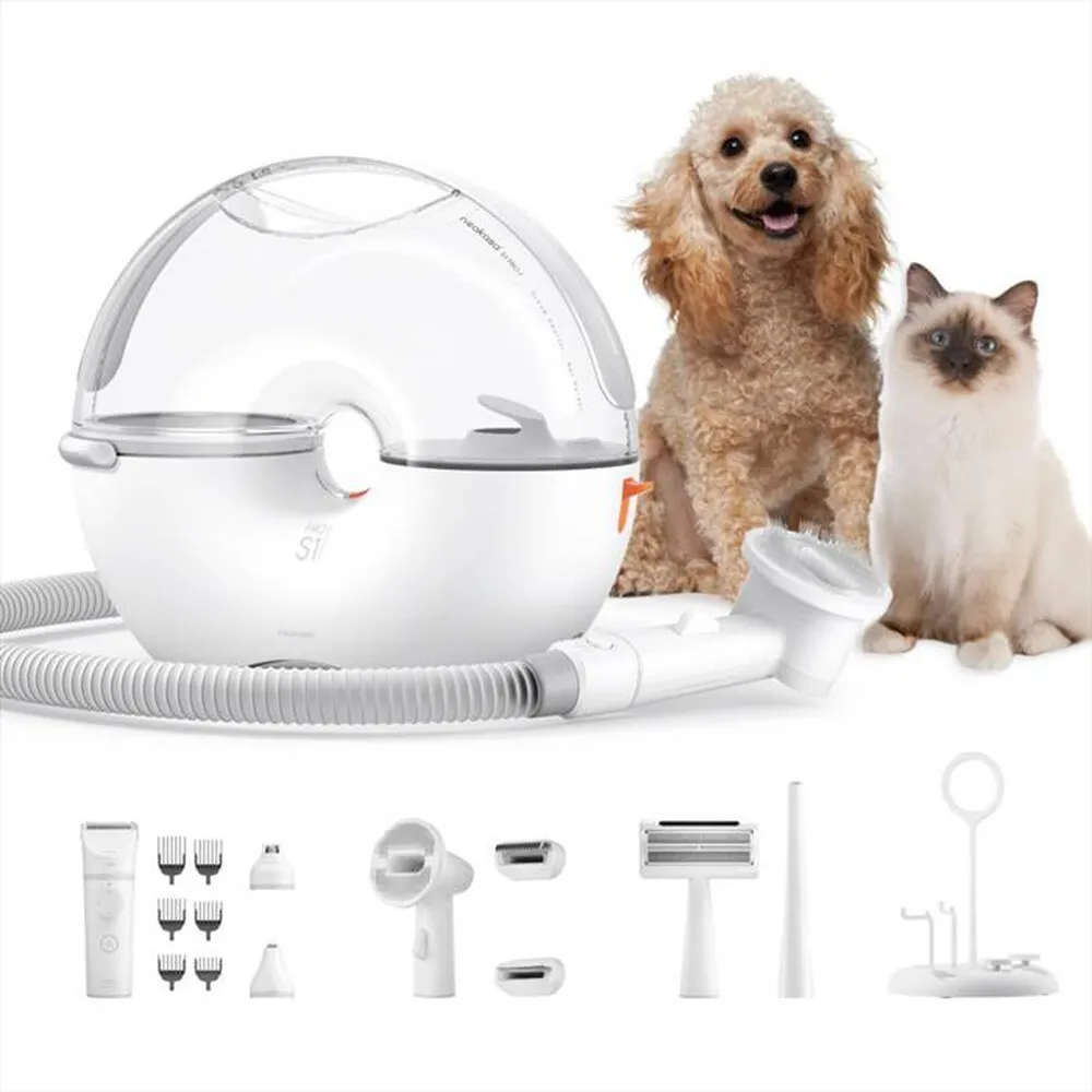 NEAKASA - Kit per la toelettatura di cani e gatti S1 PRO-Bianco