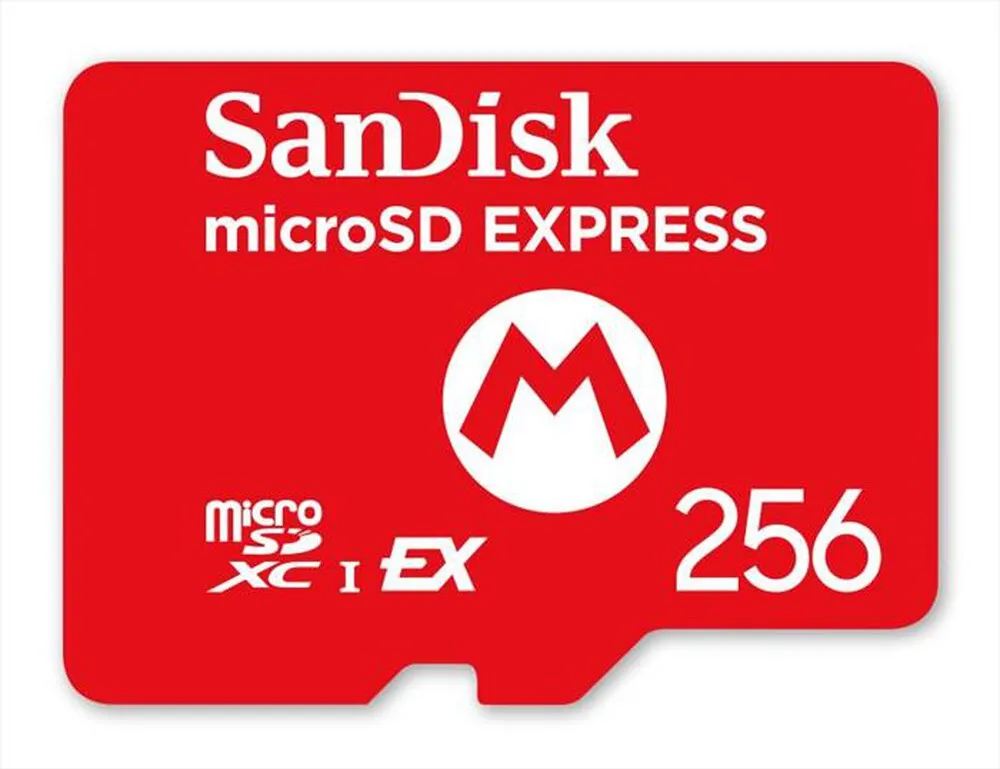 NINTENDO - MICROSD EXPRESS 256GB SANDISK PER NINTENDO SWITCH2-Rosso