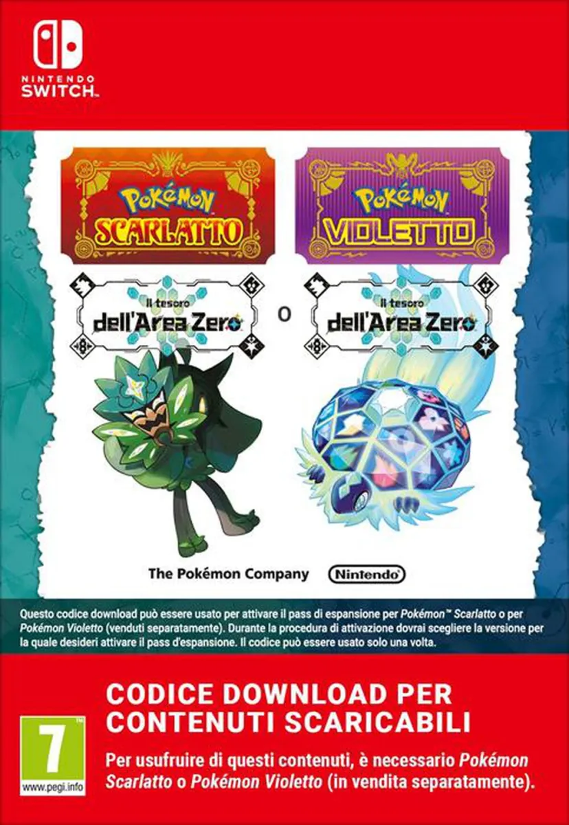 NINTENDO - POKÉMON SCAR/VIOL - IL TESORO DELL'AREA ZERO - DLC