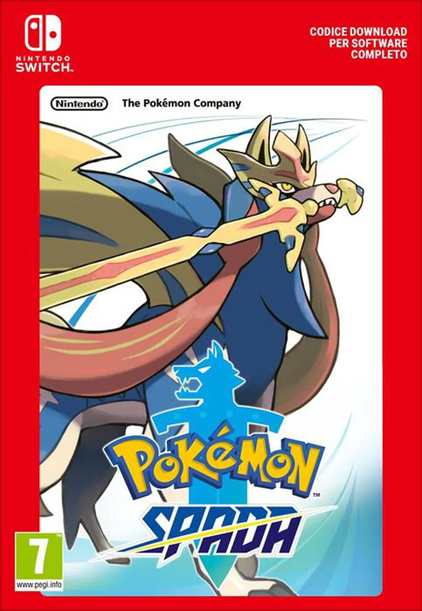 NINTENDO - POKÉMON SPADA - CODICE DOWNLOAD