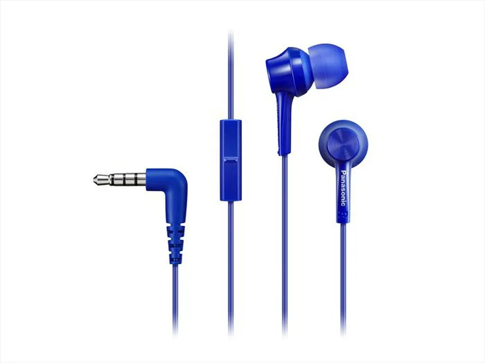 PANASONIC - Auricolari in-ear con cavo RP-TCM115E-A-blu