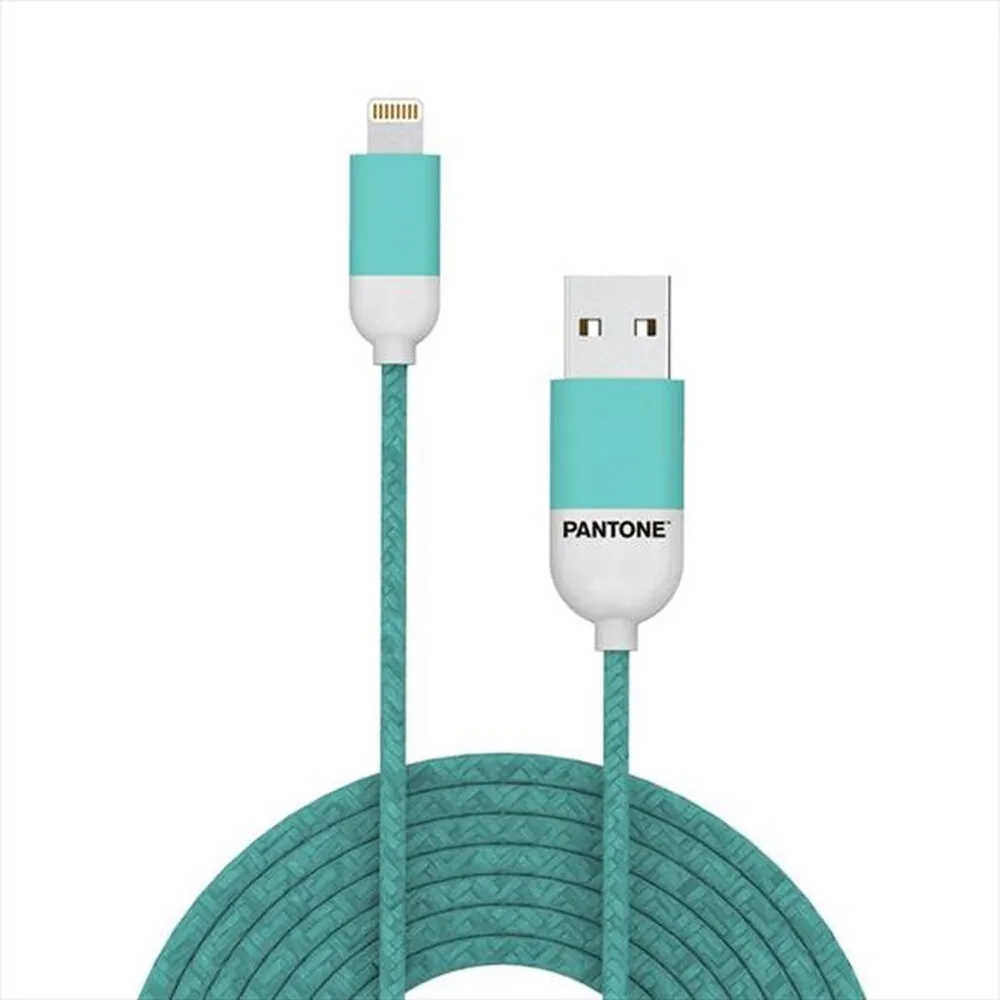 PANTONE - PT-LCS001-5L - LIGHTNING CABLE 1 5 MT-AZZURRO/PLASTICA