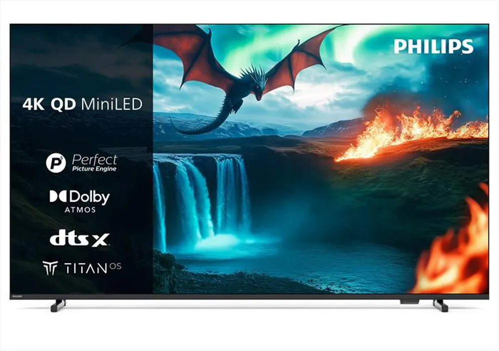 PHILIPS - Smart TV 75" 4K QD MiniLED 75MLED820/12-Black