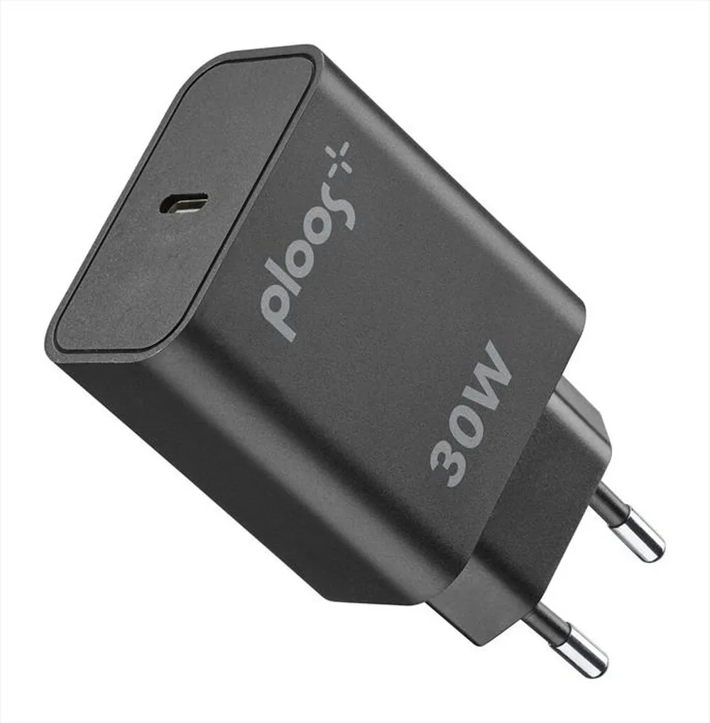PLOOS - Caricabatterie USB-C ADAPTER 30W - UNIVERSALE-Nero