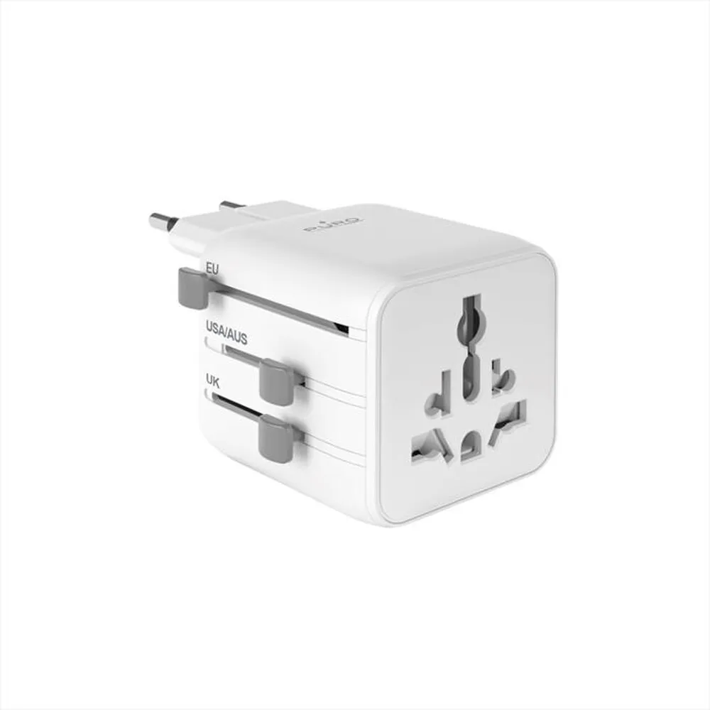 PURO - Adattatore da viaggio universale-Bianco