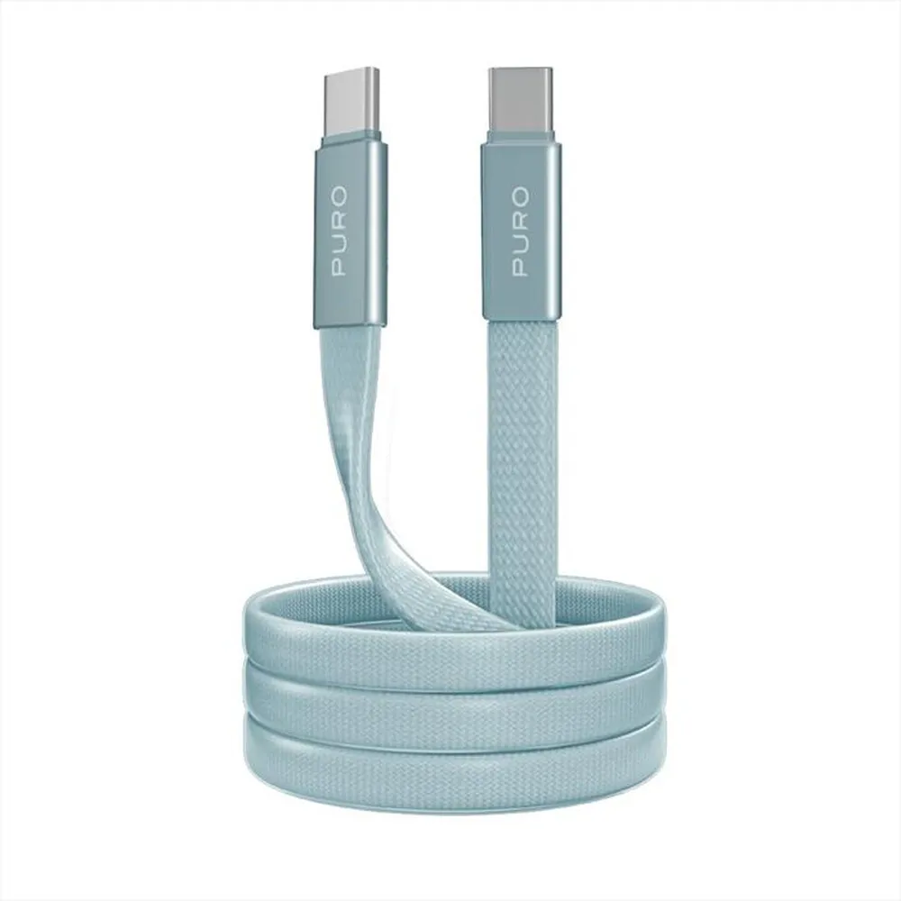 PURO - Cavo Slim AIR 60W 1mt-Azzurro