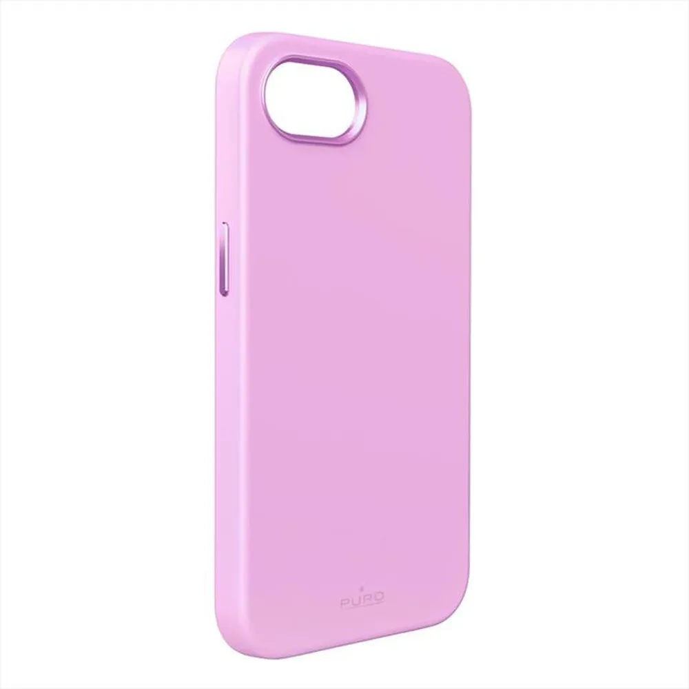 PURO - Cover in silicone liquido ICON MAG PRO iPhone 16E-Rosa