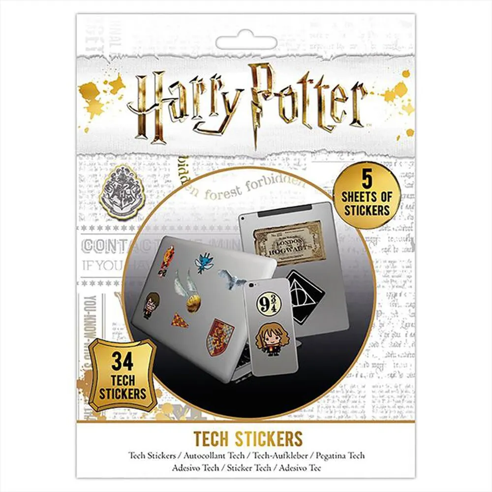 PYRAMID - HARRY POTTER  - STICKERS REMOVIBILI-Multicolore