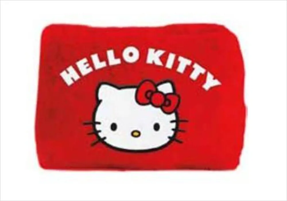 PYRAMID - HELLO KITTY - ASTUCCIO PORTAPENNE IN PELUCHE-Rosso