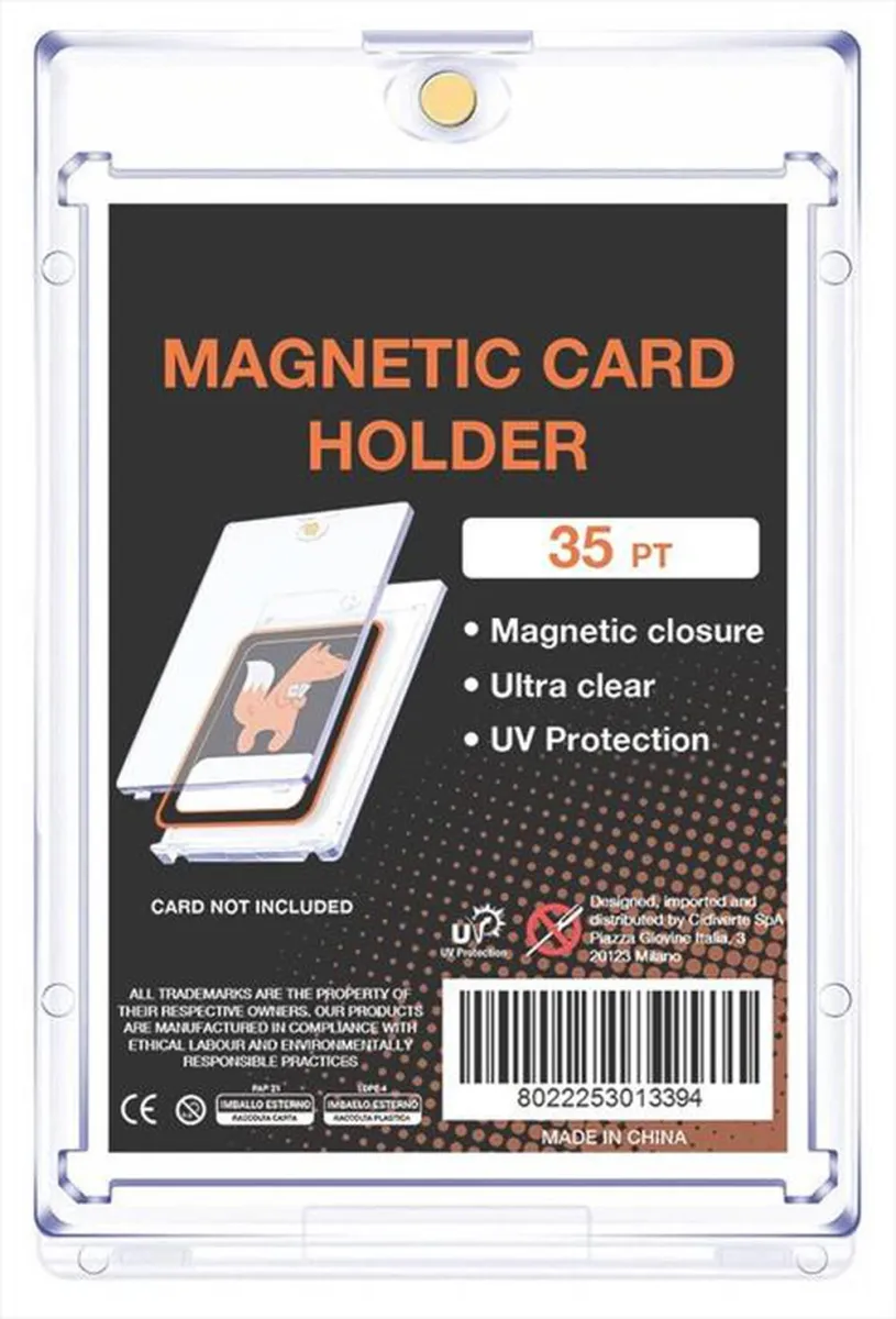 QUBICK - MAGNETIC CARD HOLDER (7,3 X 11 CM)-Trasparente