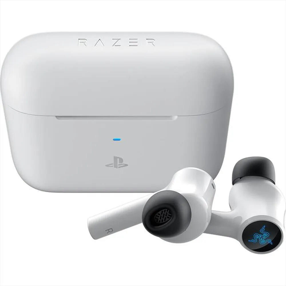 RAZER - Auricolari HAMMERHEAD HYPERSPEED (PLAYSTATION)-Bianco