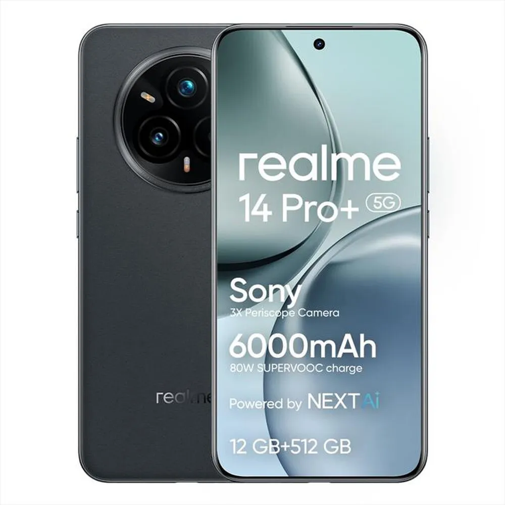REALME - Smartphone REALME 14 PRO+ 5G (512GB 12GB)-Suede Grey