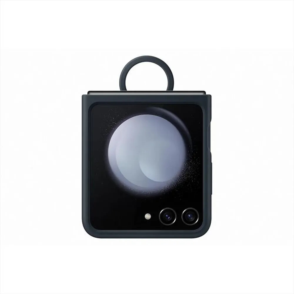 SAMSUNG - Cover in silicone C/Ring per Galaxy Z Flip5-Indigo