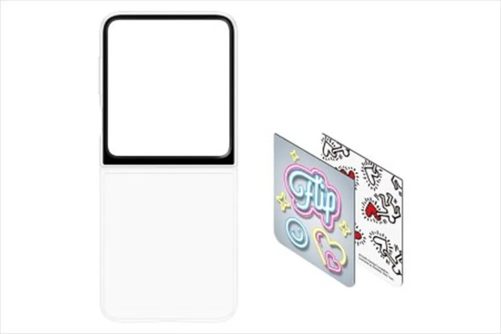 SAMSUNG - FLIPSUIT CASE NEON CARD per Galaxy Z Flip6-Transparent