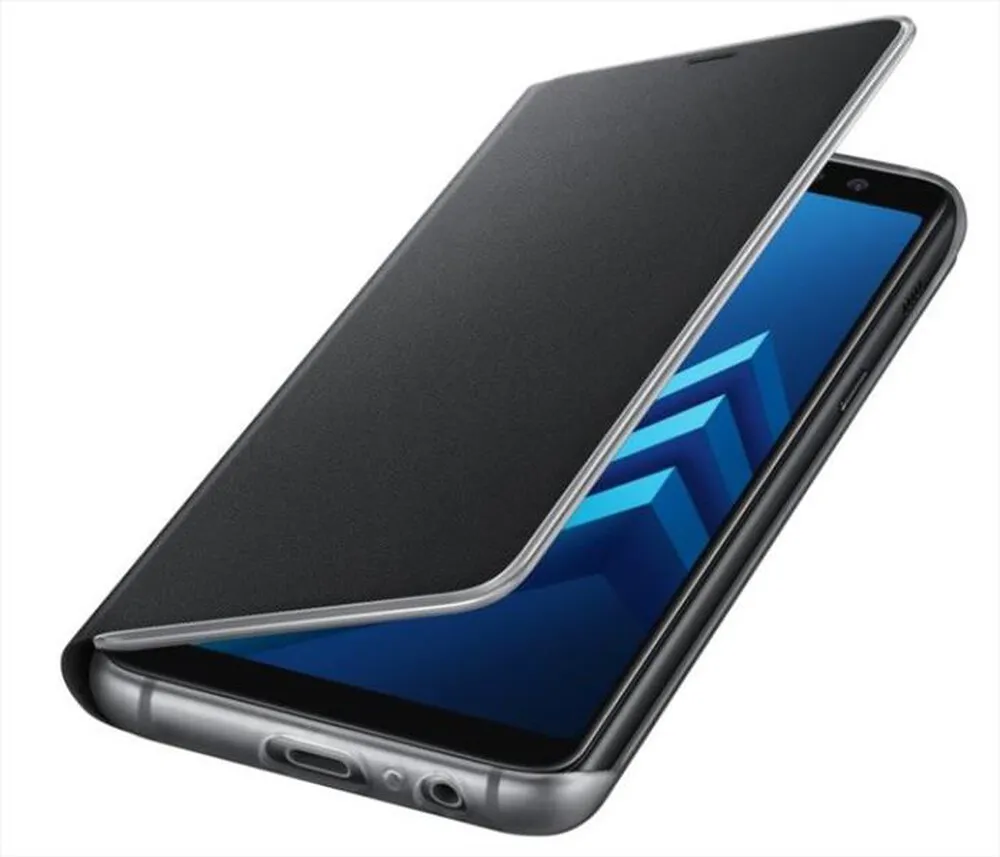 SAMSUNG - Neon Flip Cover Black A8