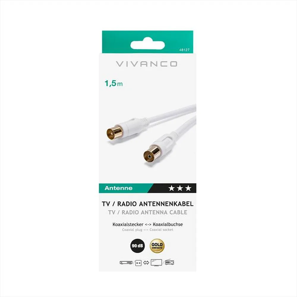 SBS - Cavo antenna connection  1,5m-Bianco