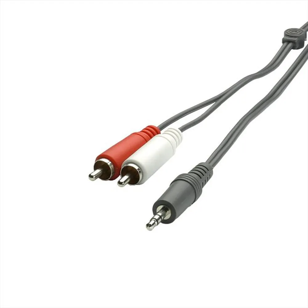 SBS - Cavo audio 3,5 mm a 2 RCA maschio-Nero