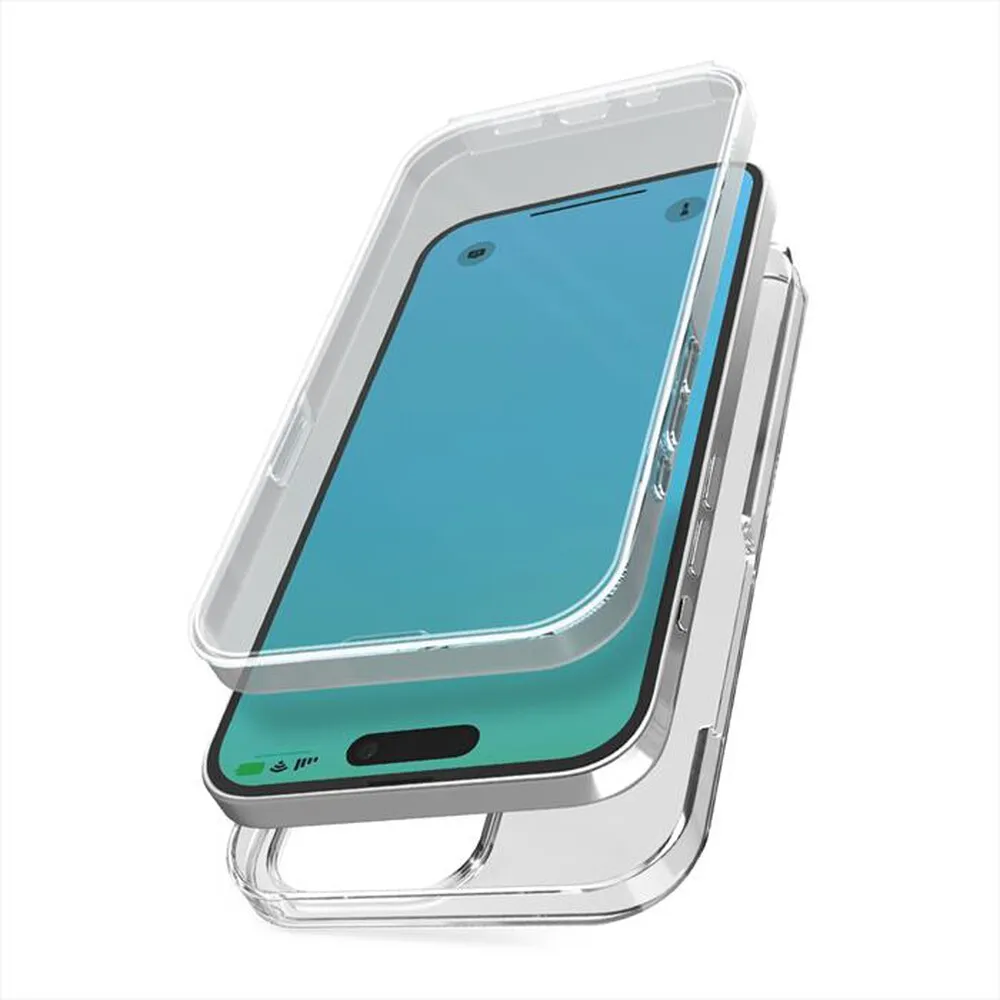 SBS - Cover 360 per iPhone 15 Pro-Trasparente