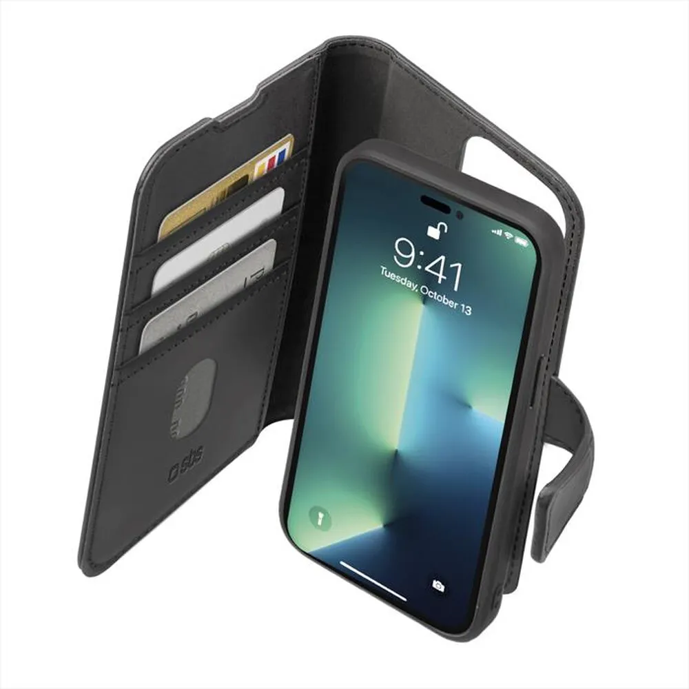 SBS - Cover Duo Mag TEBKDETIP1461PK per iPhone 14 Pro-Nero