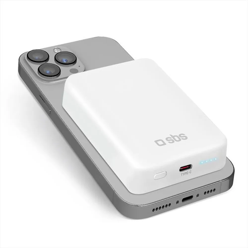 SBS - Powerbank TEBB10000MAG1CW-Bianco