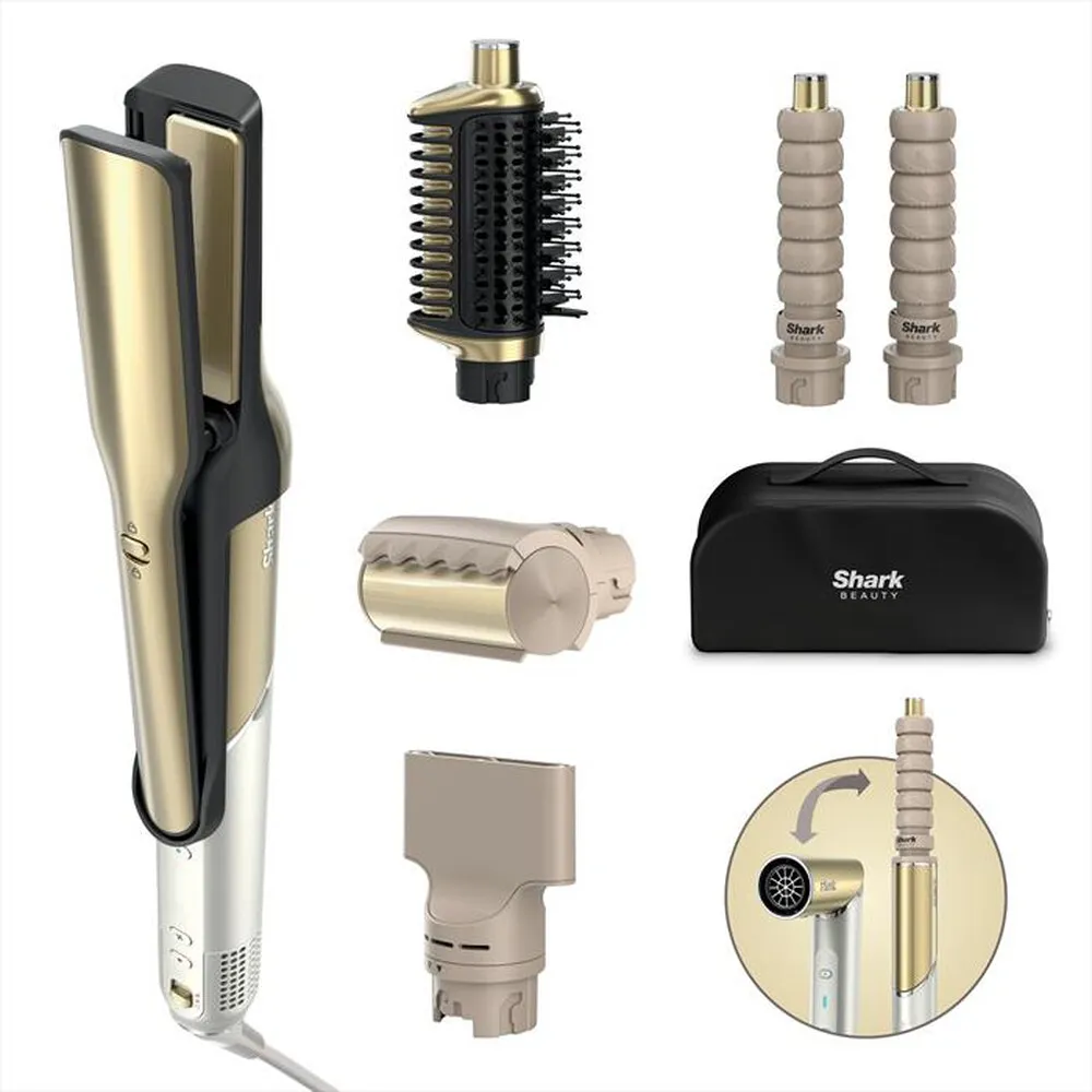 SHARK - STYLER E ASCIUGACAPELLI GLAM SET 5-IN-1-Oro