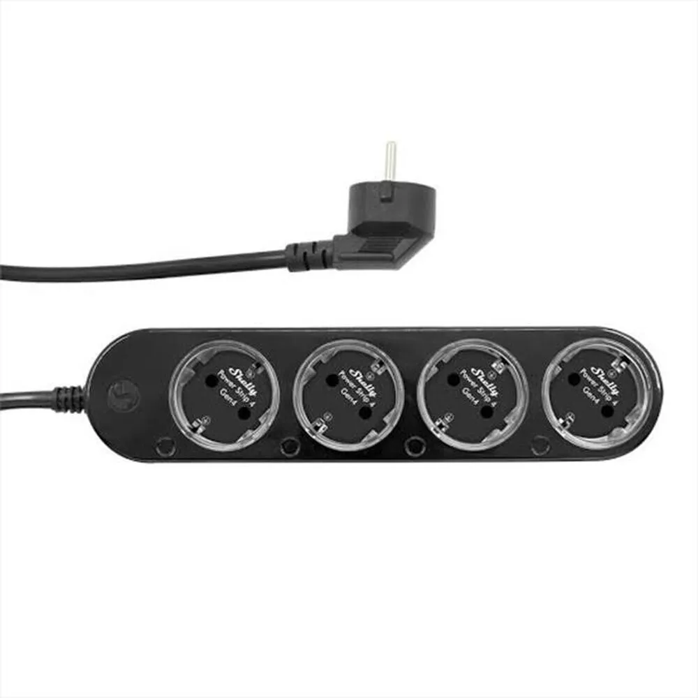 SHELLY - Multipresa smart Matter POWER STRIP 4 GEN 4-NERO