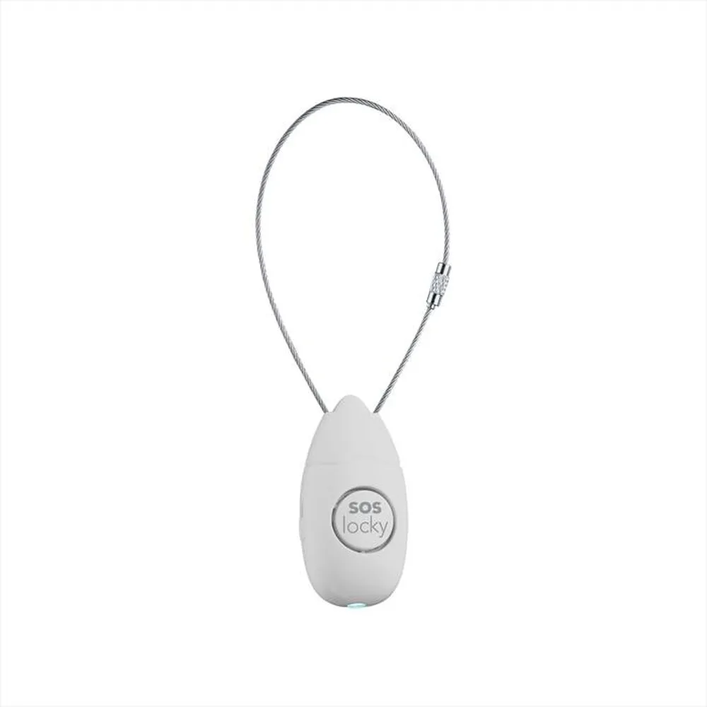 TECH POP - SOS LOCKY - ALLARME PORTATILE PER PORTE-Bianco