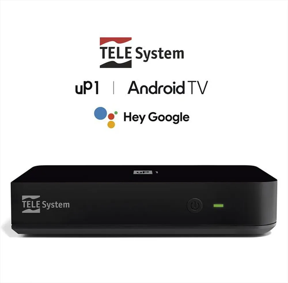 TELESYSTEM - RICEV.DIGIT. IP UP1 ANDROIDTV DVB-T2-BLACK