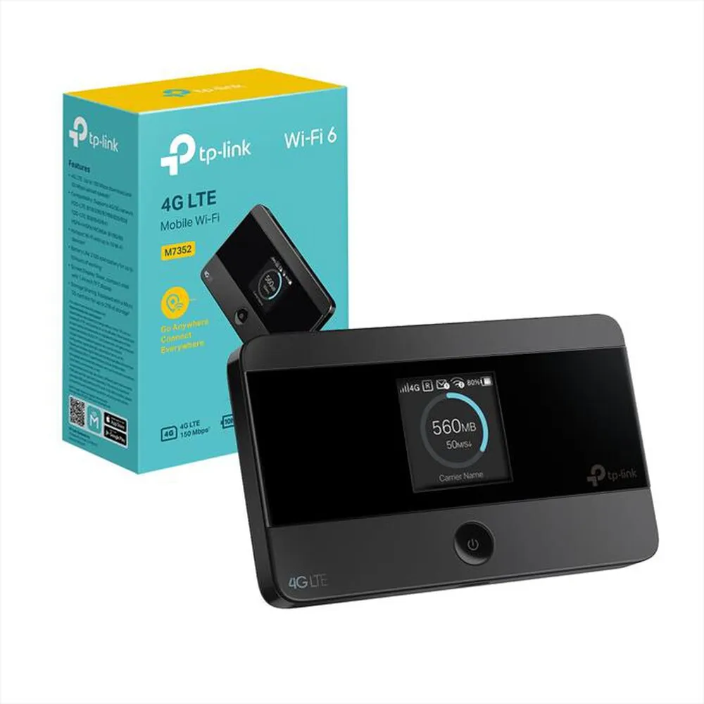 TP-LINK - 4G LTE MOBILE WI-FI, 1.4 INCH TFT COLOR SCREEN DIS-Nero