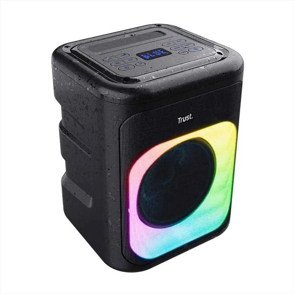 TRUST - AZURA WIRELESS PARTY SPEAKER-Black/RGB