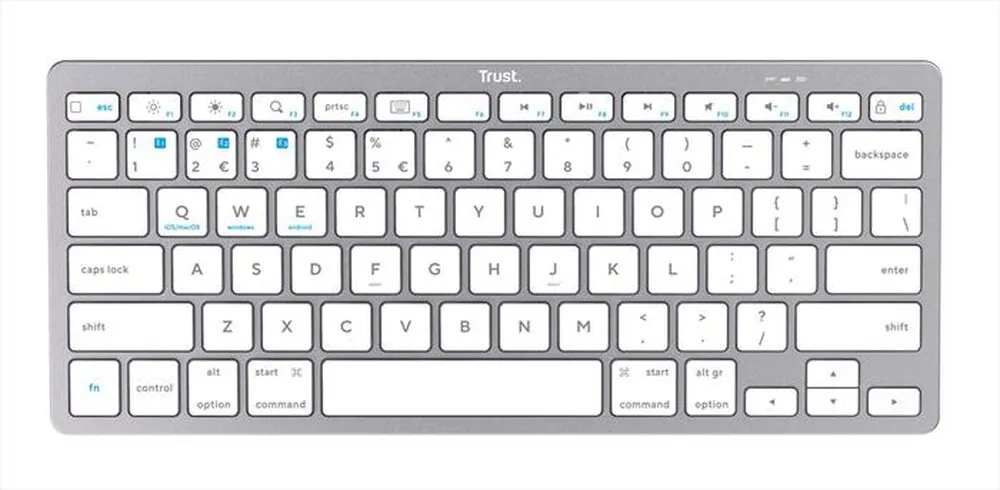 TRUST - BASICS BLUETOOTH KEYBOARD IT-Silver