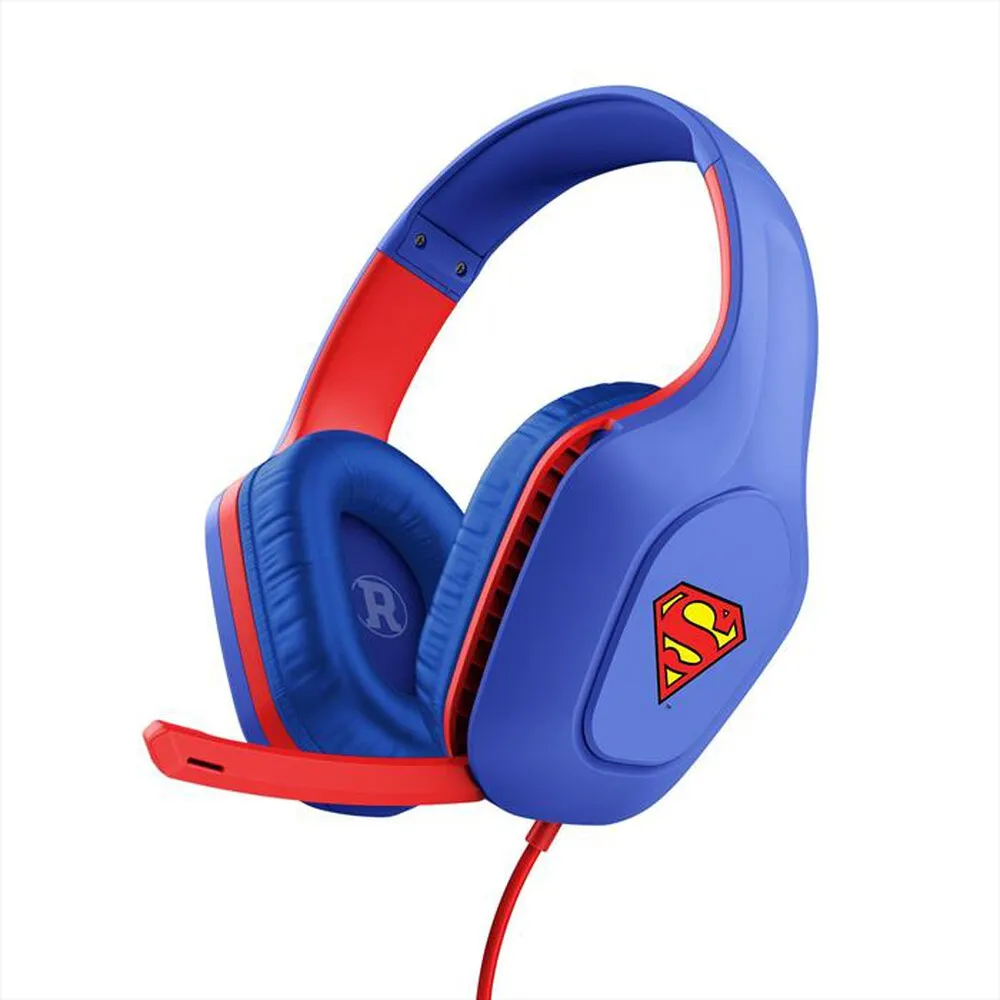 TRUST - Cuffie gaming GXT416SM ZIROX HEADSET SUPERMAN-Blue