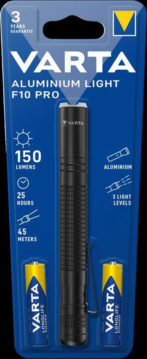 VARTA - Torcia in alluminino LIGHT F10 PRO