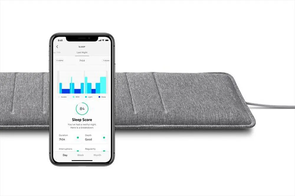 WITHINGS - SENSORE SONNO CON RILEVAMENTO APNEA NOTTURNA-Grigio