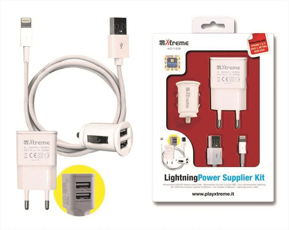 XTREME - 40159 - Kit alimentazione USB rete fissa e auto