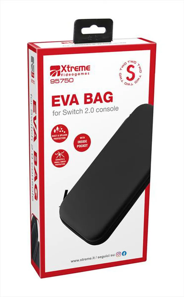XTREME - BORSETTA RIGIDA PER SWITCH 2 95750-Nero