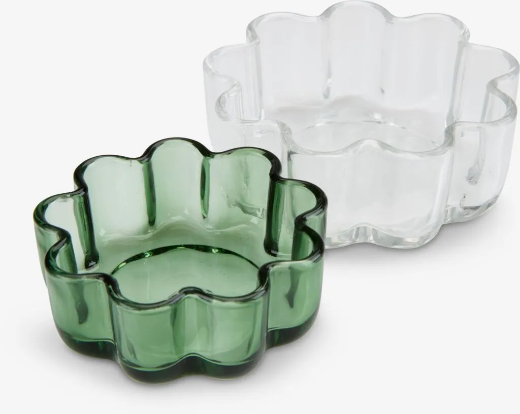 Barattolo SKOGSBY Ø7 cm + Ø9 cm vetro 2 pezzi